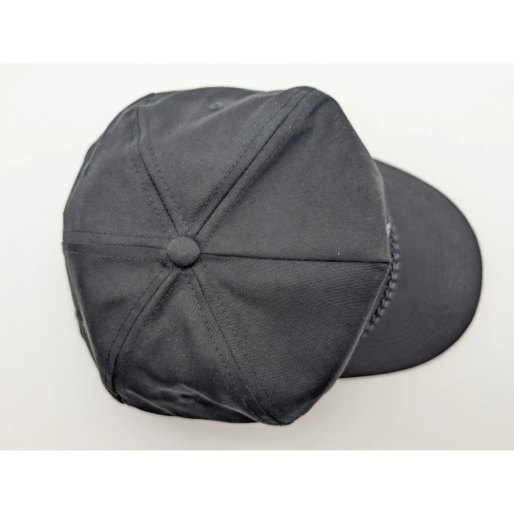 Vintage Nissin Illinois Department of Corrections Snapback Hat Black Rope Cap
